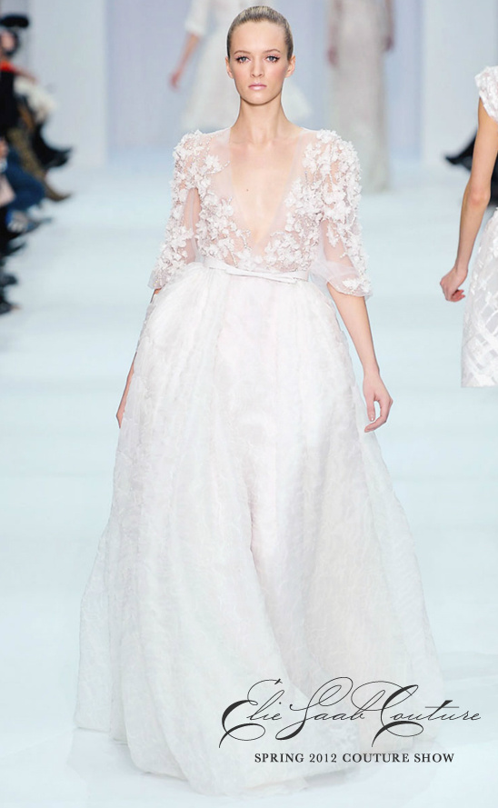 Elie Saab Couture Spring 2012 bridal gown