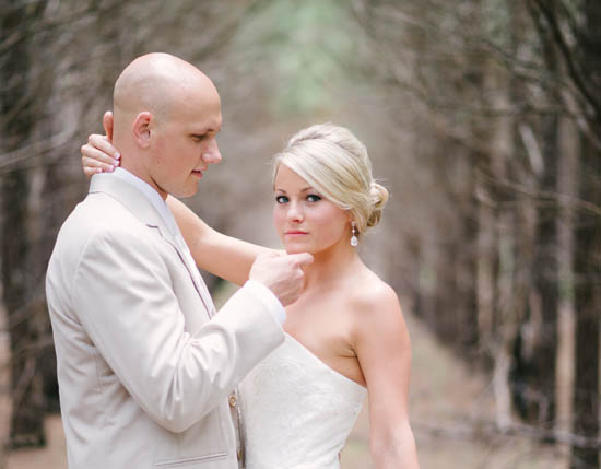 Elegant Bride and Bridesmaids with Swarovski Earrings at a Wedding