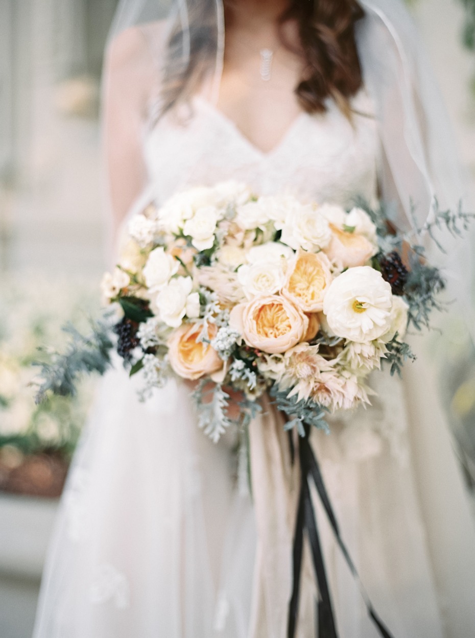 Muted-colors garden bouquet