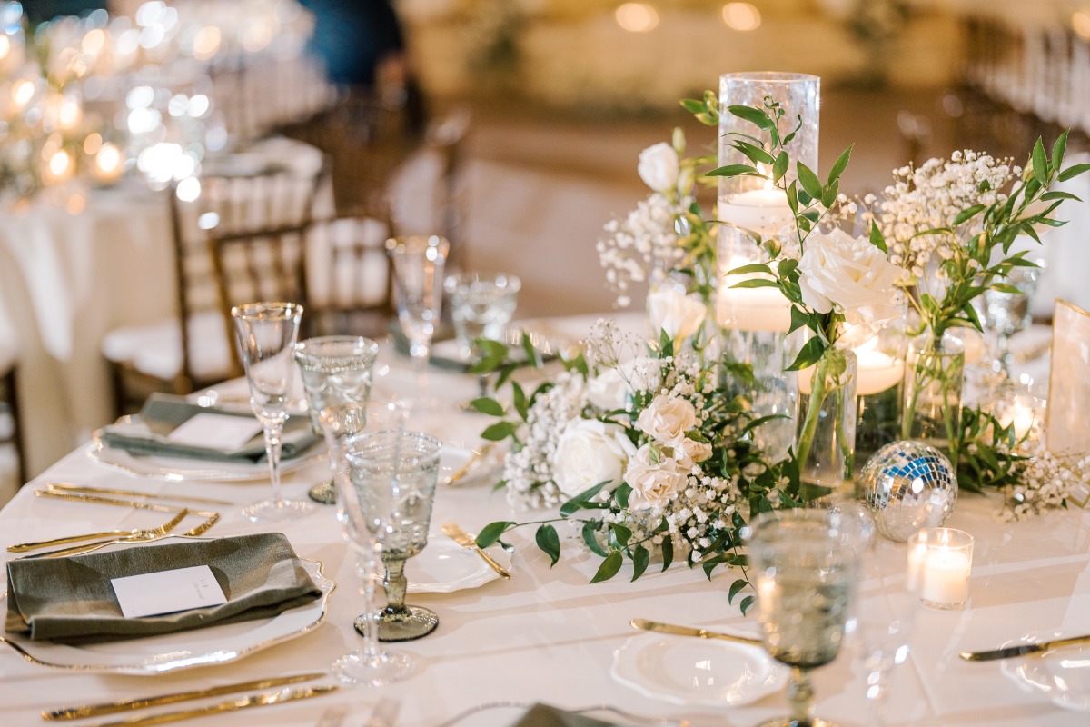 disco ball wedding decor