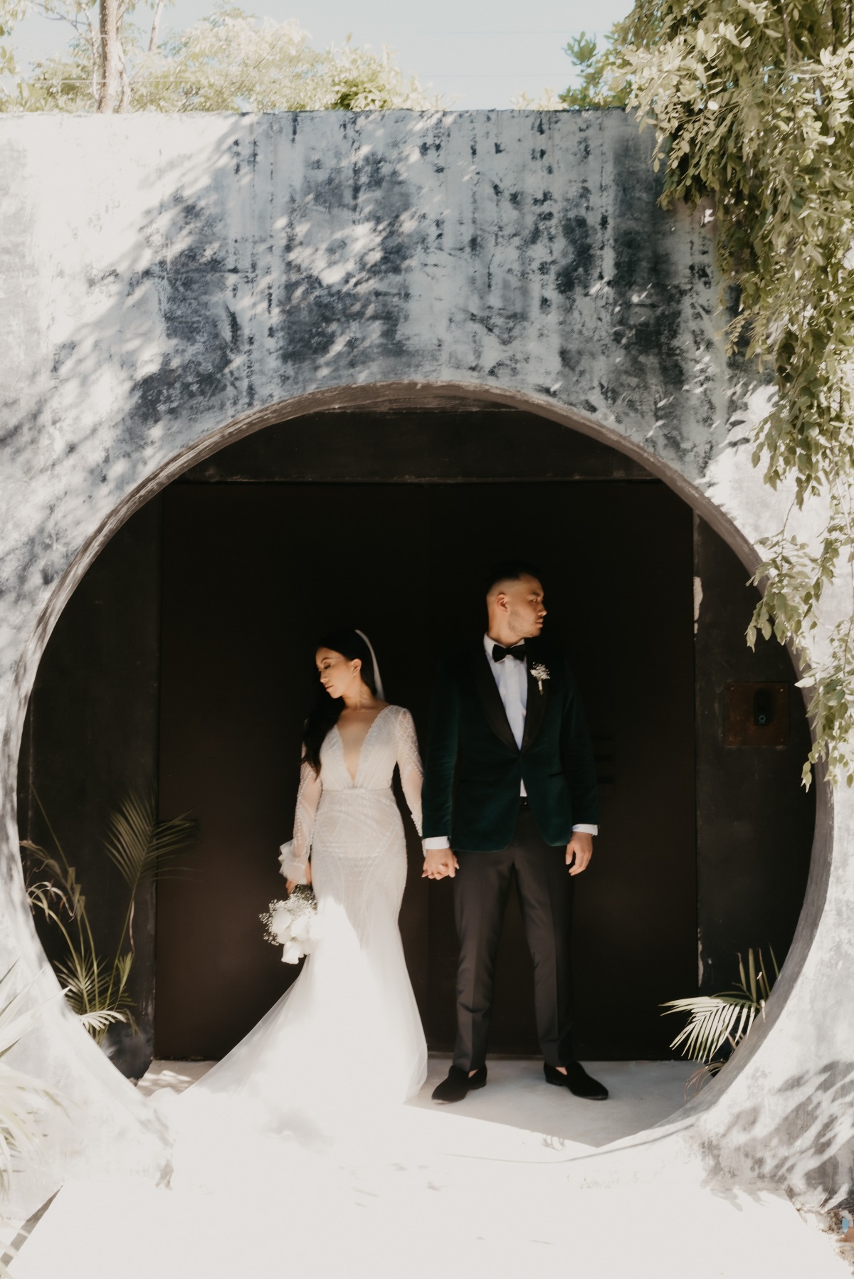 Modern industrial wedding venue in Mexico