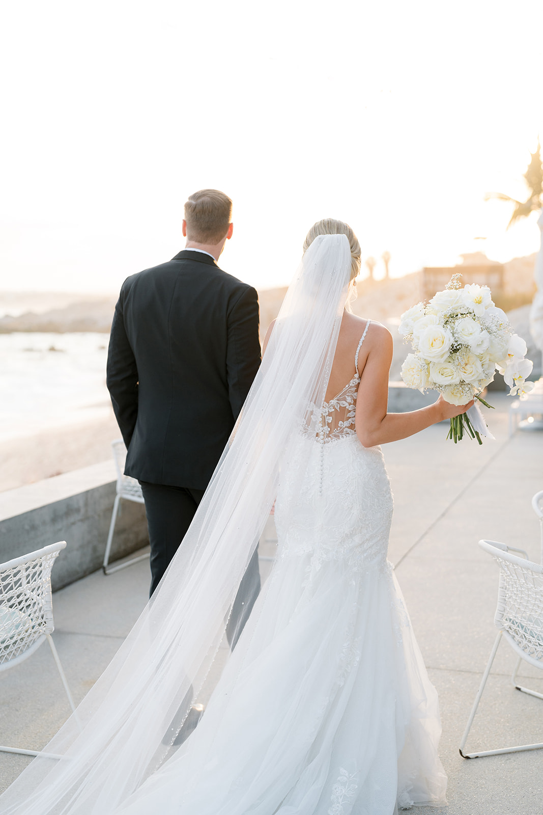 simple cathedral length veil