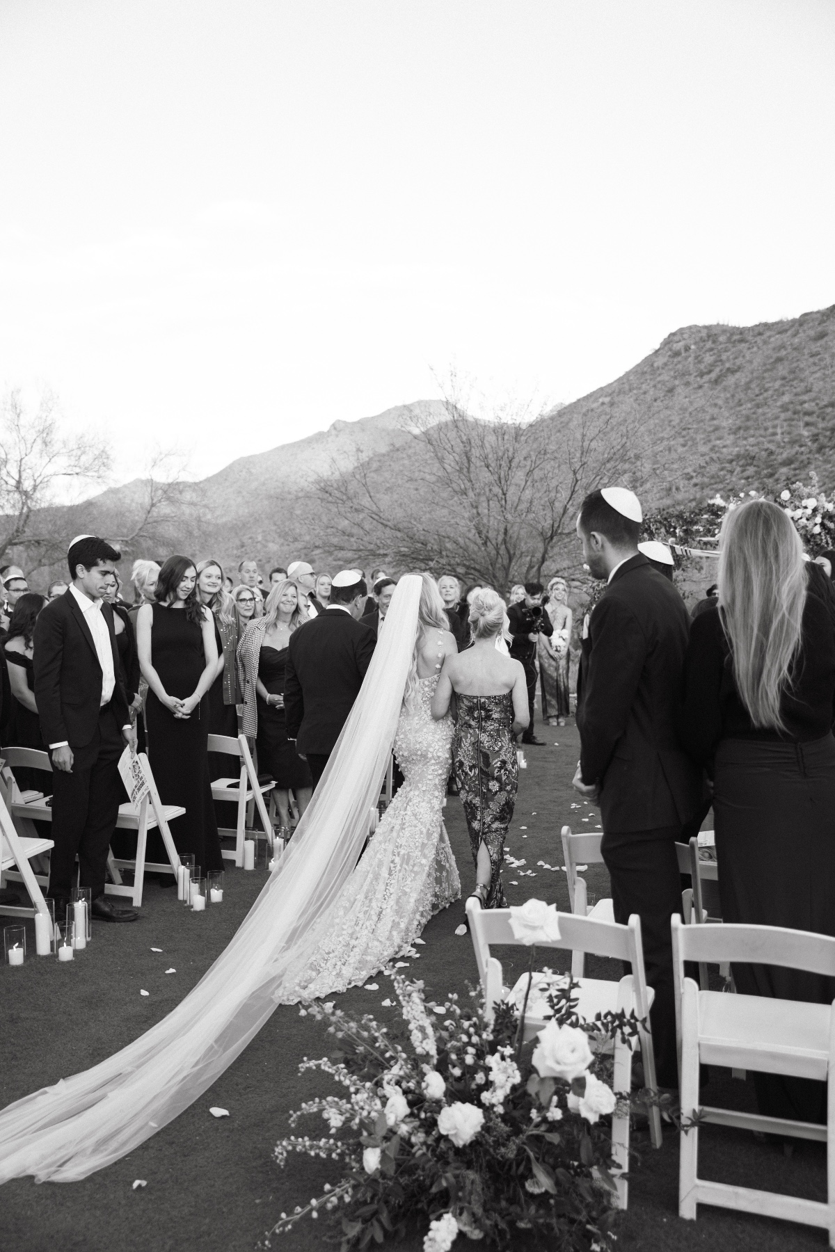 black and white wedding ceremony photography inspiration